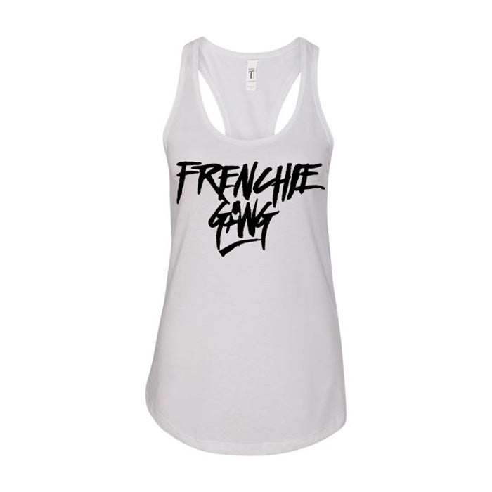 Frenchie Gang OG script logo Racer Back Tank